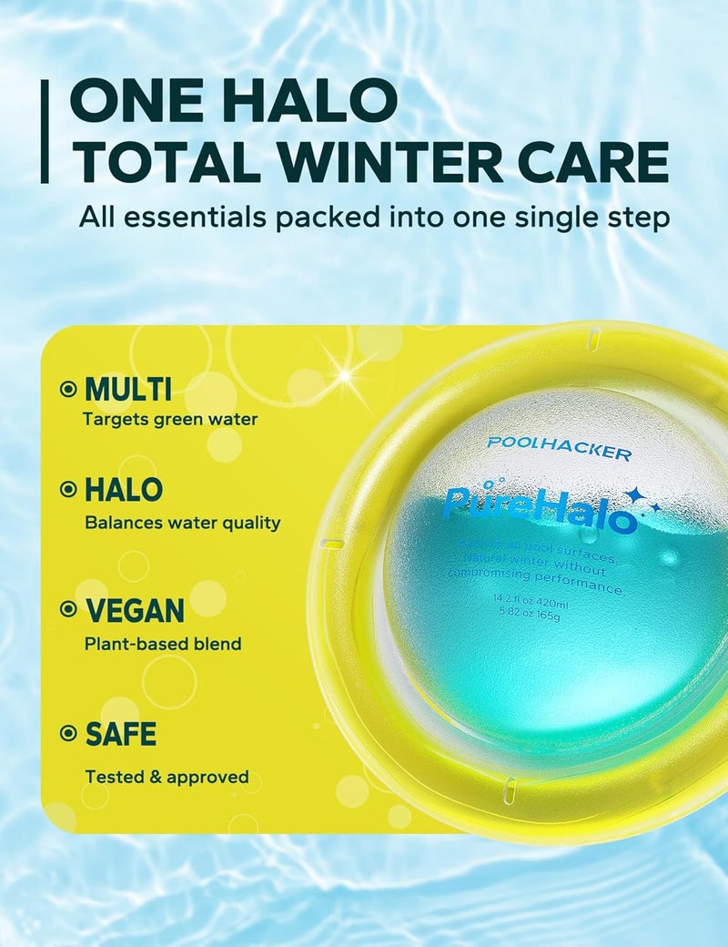 POOLHACKER Pool Winterizing Kit for Above Ground & Inground Pools – Long-Lasting Pool Closing Kit Supports Seasonal Care, Covers Up to 30,000 Gallons - Image 2